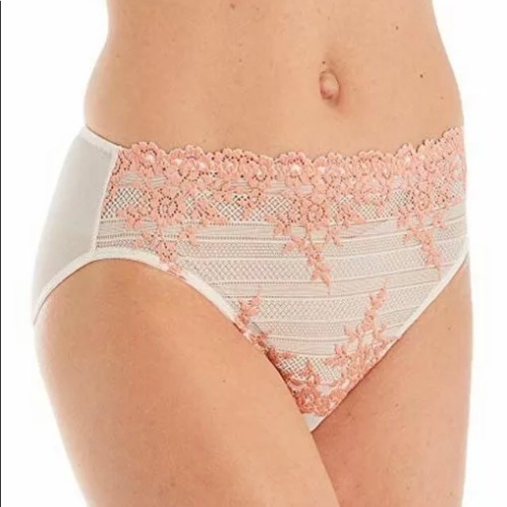 Wacoal Embrace Lace Hi Cut Brief Dew/Coral Pink